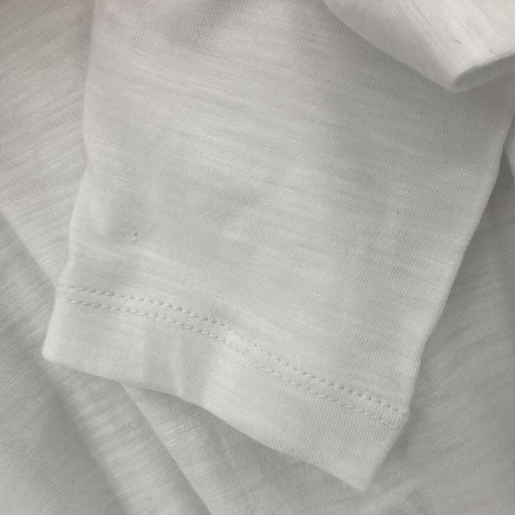 Ripe Maternity White Long Sleeve Cotton Modal Side Tie Knot Maternity Shirt NWT - Picture 8 of 10